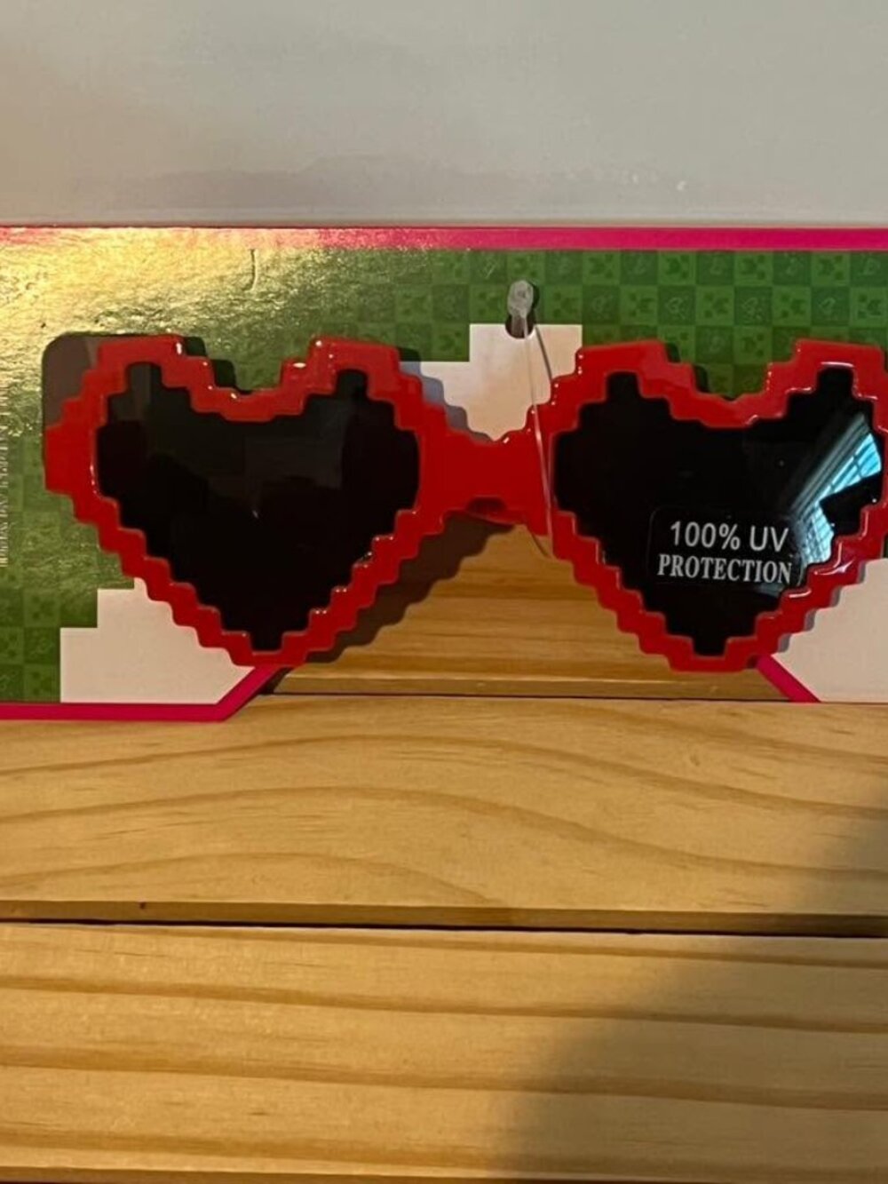 3/$12.00 Justice Minecraft Heart Sunglasses